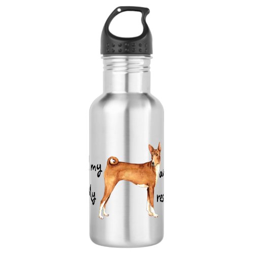 Rescue Basenji Water Bottle