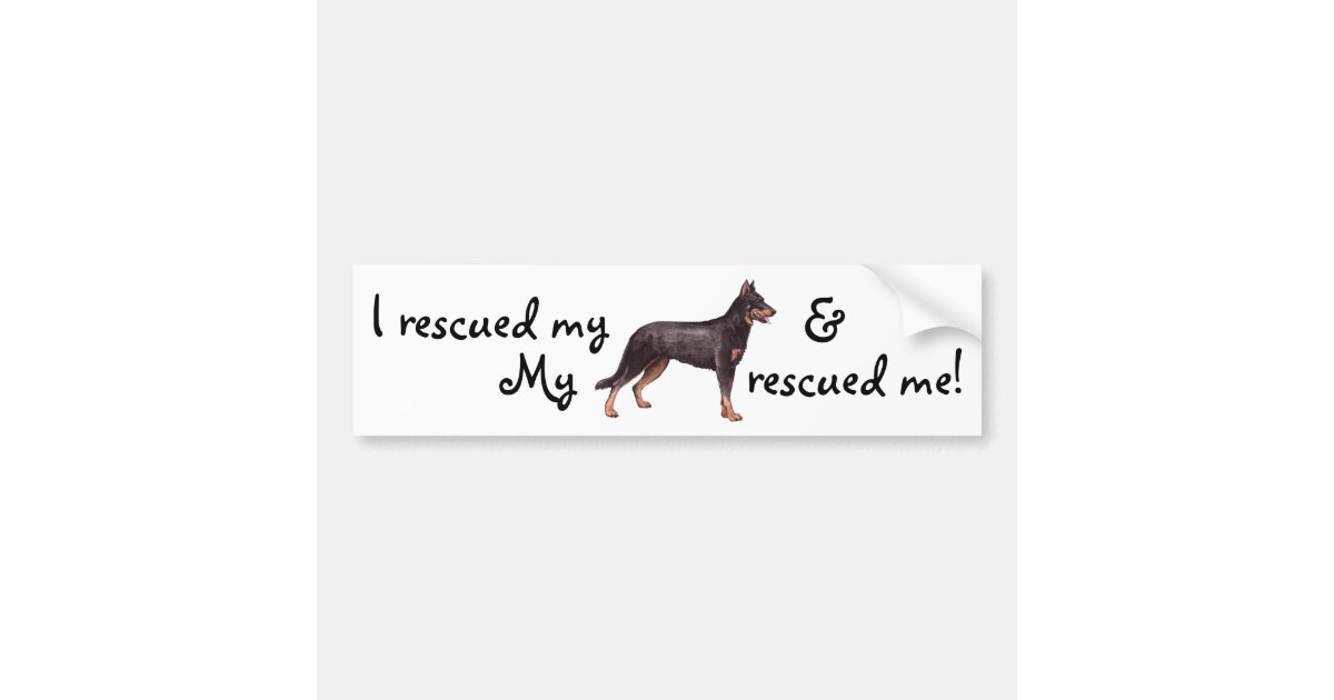Rescue Beauceron Bumper Sticker Zazzle
