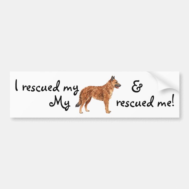 Rescue Belgian Laekenois Bumper Sticker (Front)