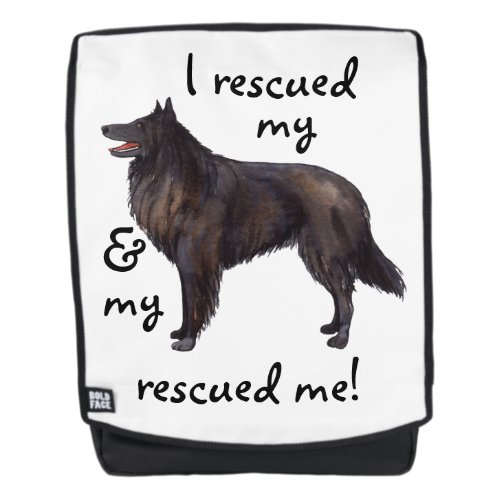 Rescue Belgian Sheepdog Backpack