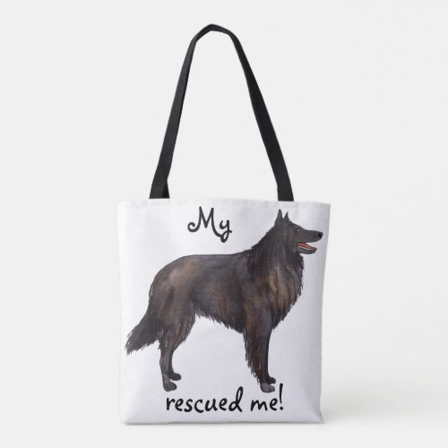 Rescue Belgian Sheepdog Tote Bag