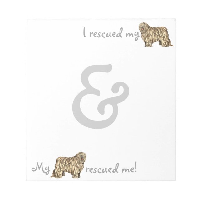 Rescue Bergamasco Notepad (Front)