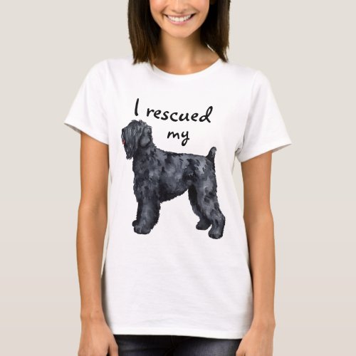 Rescue Black Russian Terrier T_Shirt