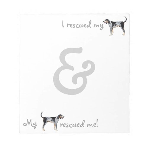 Rescue Bluetick Coonhound Notepad