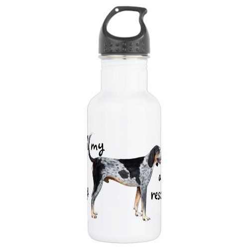 Rescue Bluetick Coonhound Water Bottle