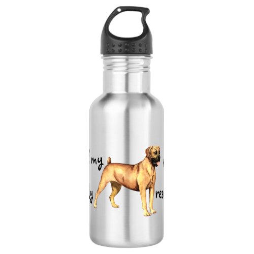 Rescue Boerboel Stainless Steel Water Bottle