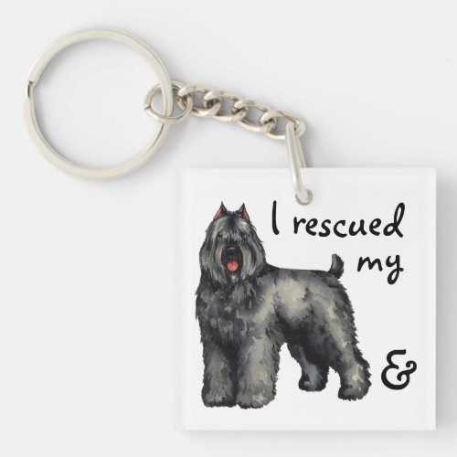 Rescue Bouvier Keychain