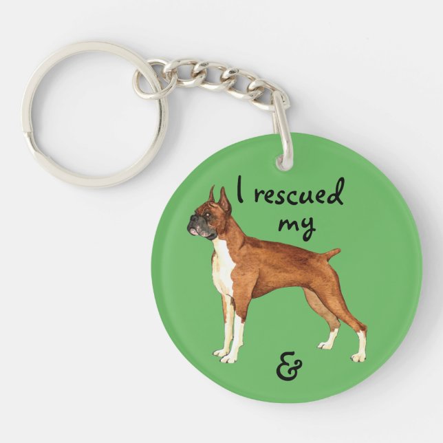 Rescue Boxer Keychain (Front)