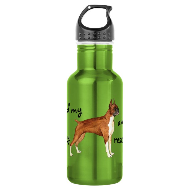 Rescue Boxer Stainless Steel Water Bottle (Front)