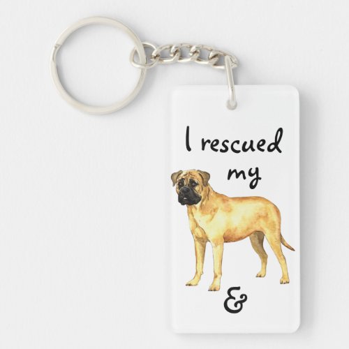 Rescue Bullmastiff Keychain