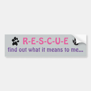 RESCUE Bumper Sticker