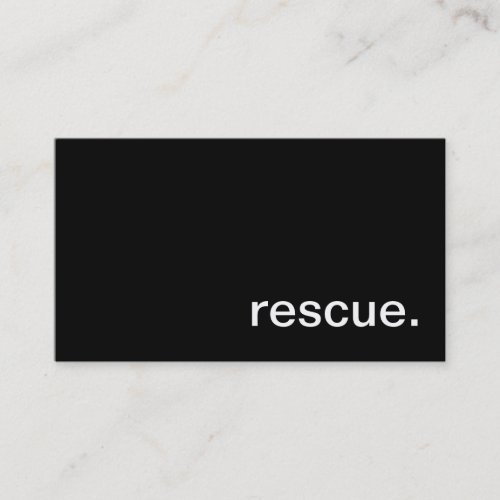 Rescue Business Card