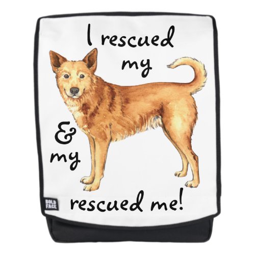 Rescue  Canaan Dog Backpack