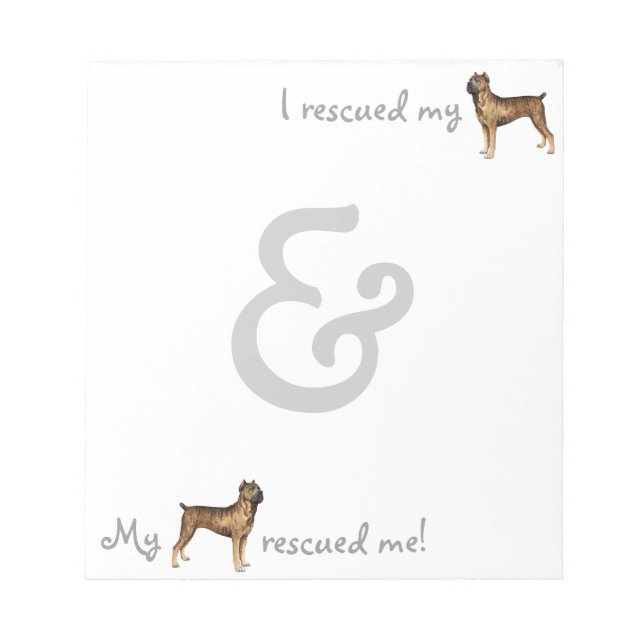 Rescue Cane Corso Notepad (Front)