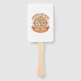 Rescue Cat Club Cat Rescue Adoption Vintage Vector Hand Fan