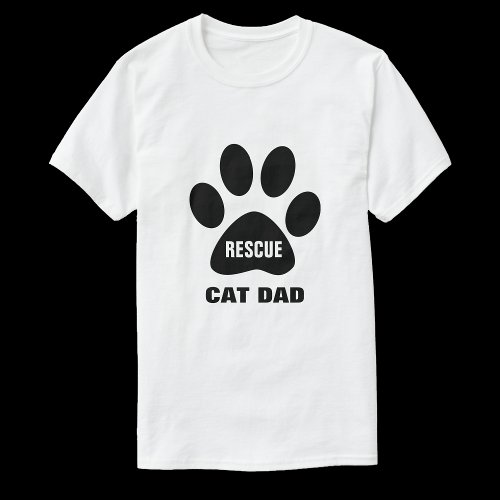 Rescue Cat Dad Tshirt