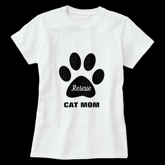 Rescue Cat Mom Tshirt (Creator Uploaded)