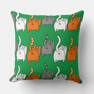 Rescue Cats Pet Cat Accessories And Gifts Throw Pillow