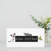 Rescue Cats Rule! (Standing Front)