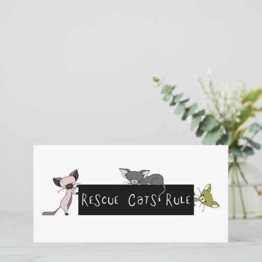 Rescue Cats Rule! (Standing Front)