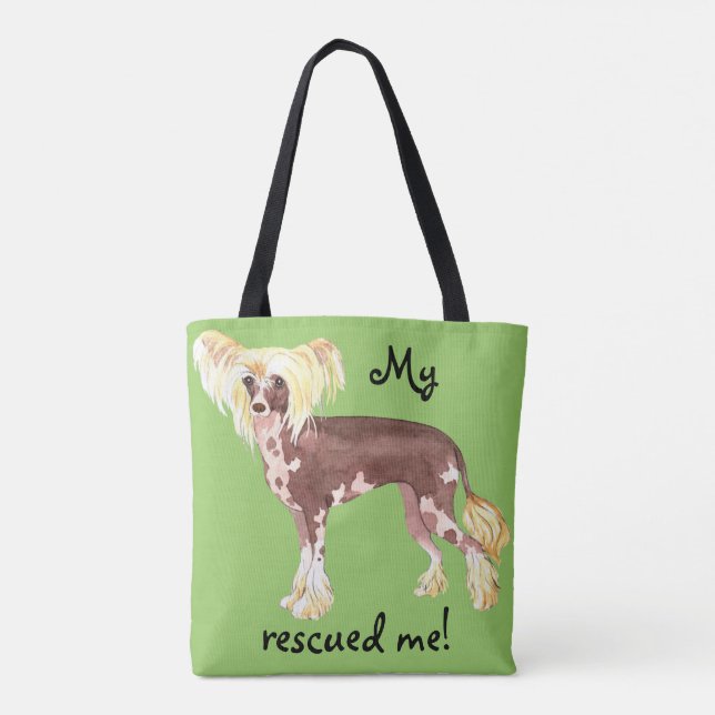 Rescue Chinese Crested Tote Bag (Back)