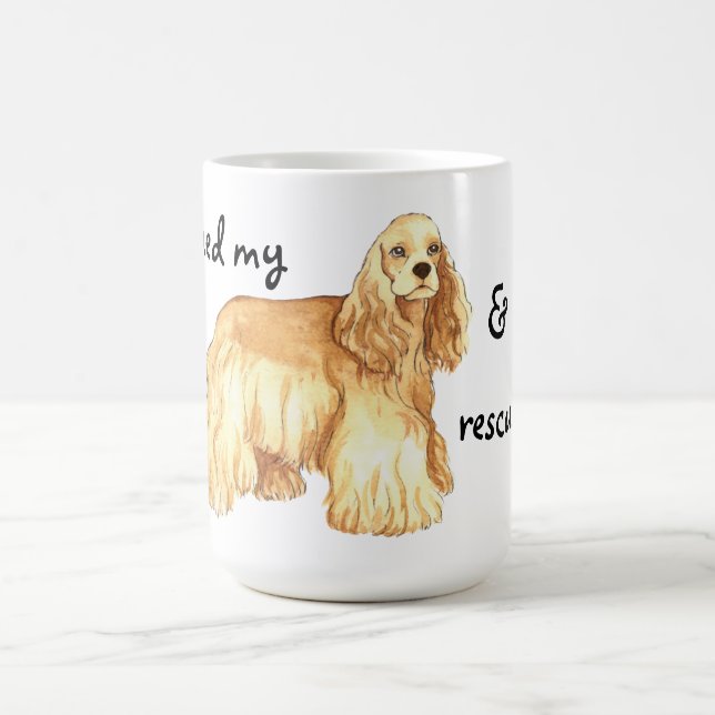Rescue Cocker Spaniel Coffee Mug (Center)