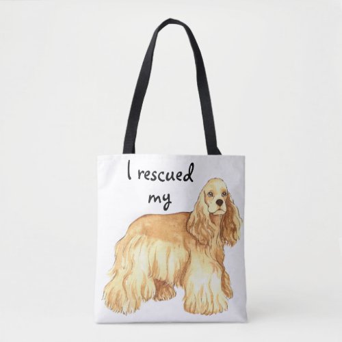 Rescue Cocker Spaniel Tote Bag