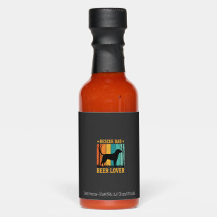 Rescue Dad Beer Lover Vintage Dog Hot Sauces