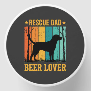 Rescue Dad Beer Lover Vintage Dog Mini Candle Favors