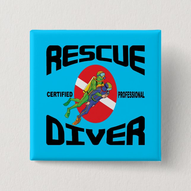 Rescue Diver Button (Front)