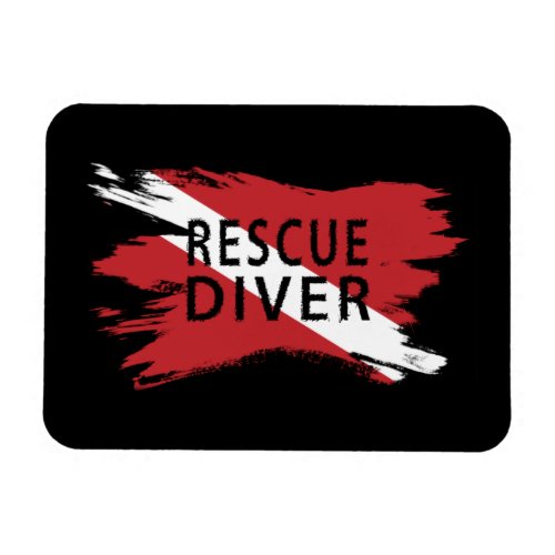 Rescue Diver Diver Down Flag Scuba flag Magnet
