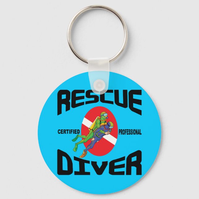 Rescue Diver Keychain (Front)