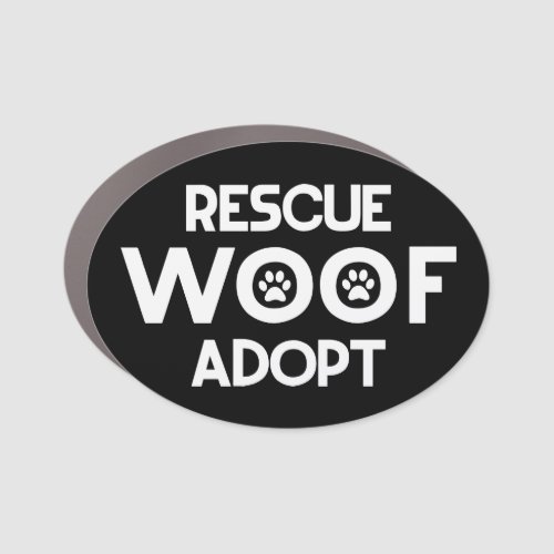 Rescue Dog Adopt Pet Animal Car Magnet