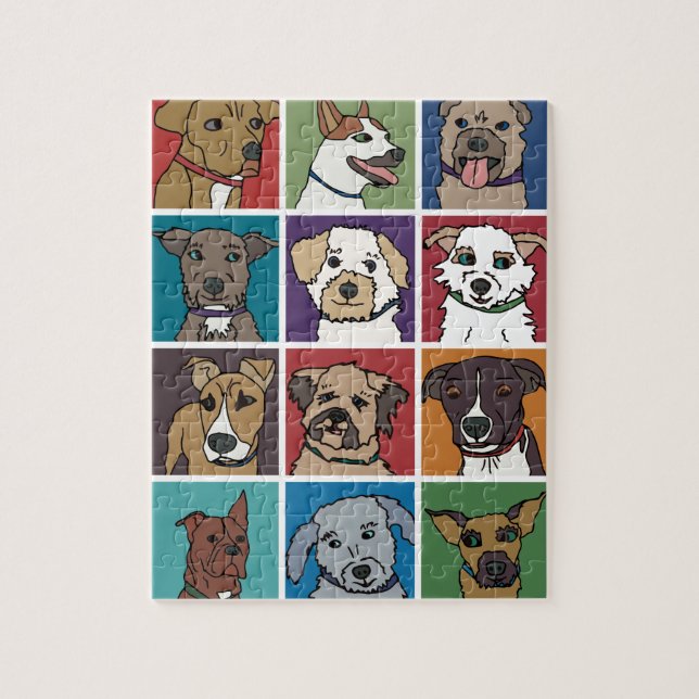 Rescue Dog Cartoon Jigsaw Puzzle (Vertical)