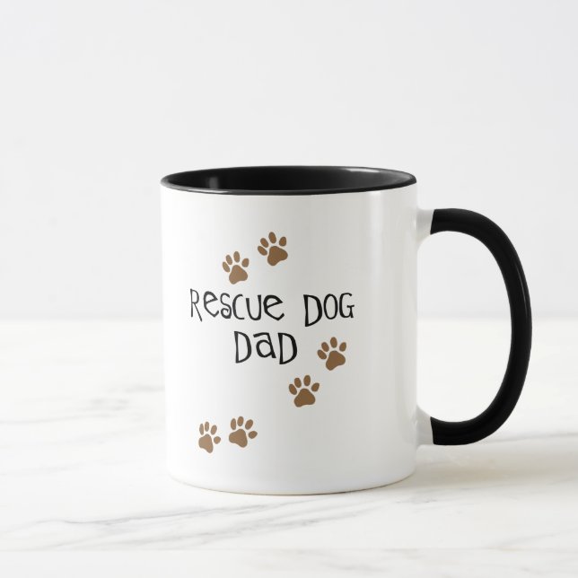 Rescue Dog Dad Mug (Right)