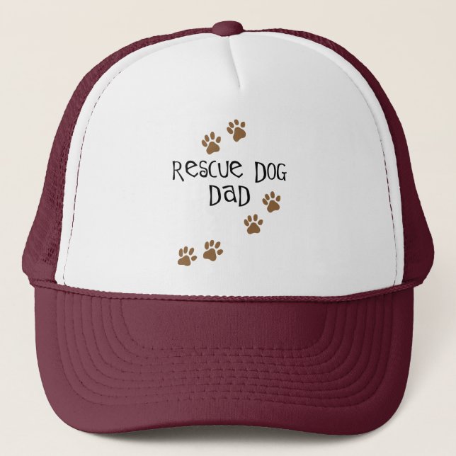 Rescue Dog Dad Trucker Hat (Front)