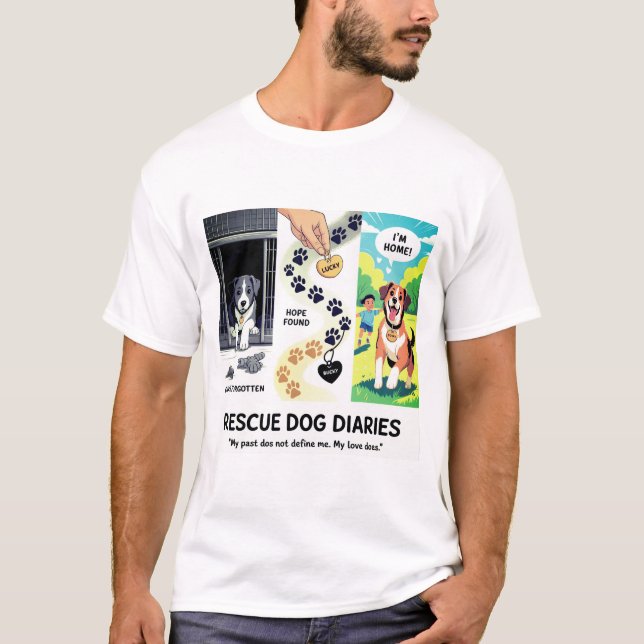 Rescue Dog Diaries Adoption Story Tee (Front)
