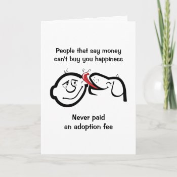 Rescue Dog Greeting Card  Congratulations Adoption Card by JustLoveRescues at Zazzle