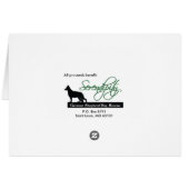 Rescue Dog "Hawk" Cards (Back Horizontal)