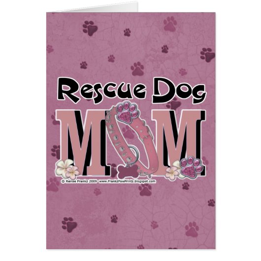 Rescue Dog MOM Cards (Front)