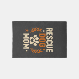 Rescue Dog Mom Rug