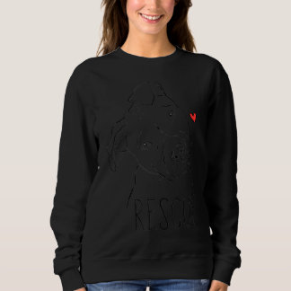 Rescue Dog Pitbull Rescue Mom Adopt Don't Shop Pit Sweatshirt