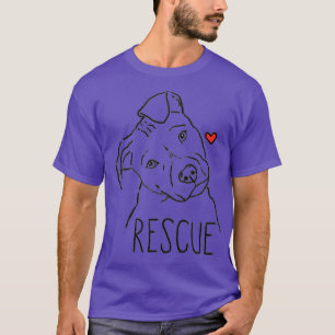 Rescue Dog Pitbull Rescue Mom Adopt Dont Shop T-Shirt