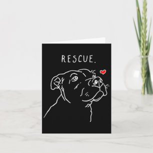 Rescue Dog, Tbull Drawing, Rescue Mom, Adopt Don't Card