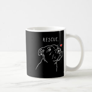 Rescue Dog, Tbull Drawing, Rescue Mom, Adopt Don't Coffee Mug