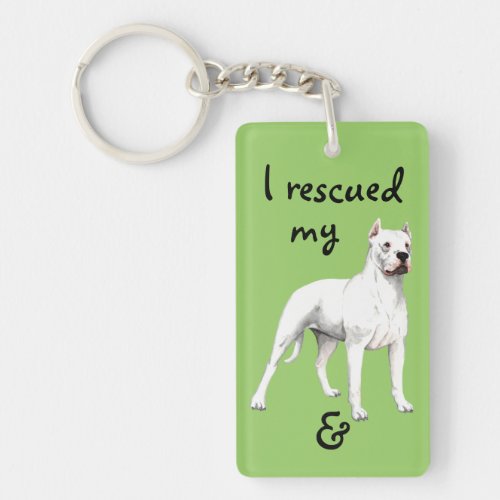 Rescue Dogo Argentino Keychain