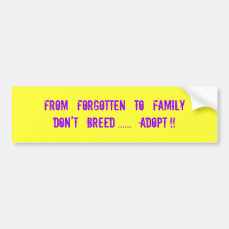 RESCUE DOGS BUMPER STICKER