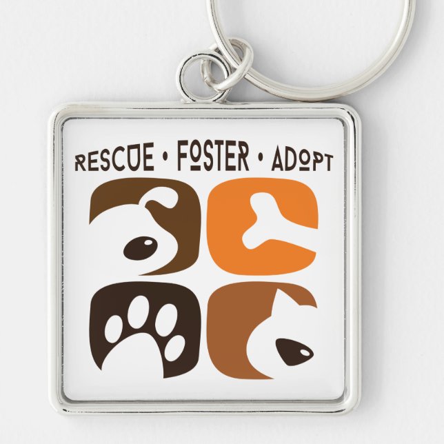 Rescue Dogs Keychain (Front)