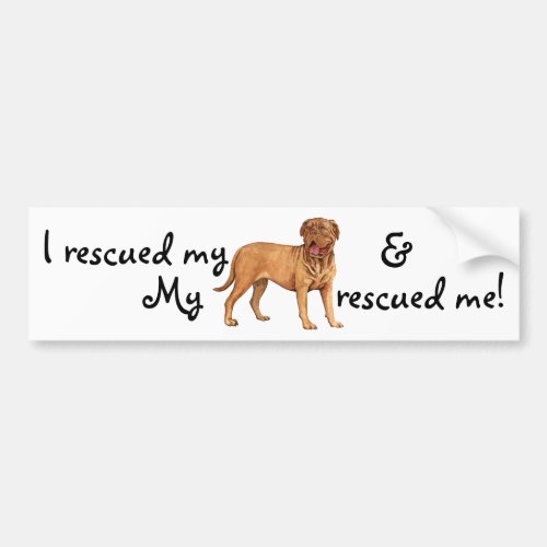 Rescue Dogue de Bordeaux Bumper Sticker