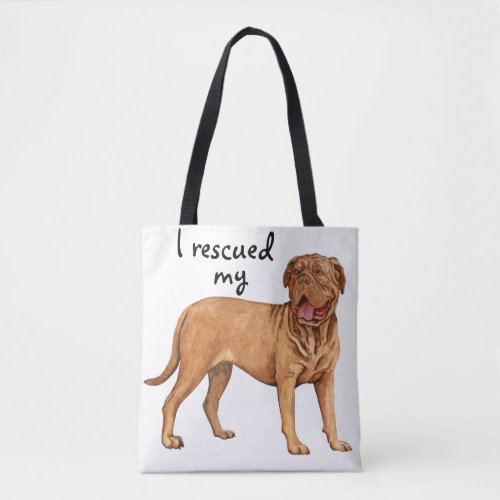 Rescue Dogue de Bordeaux Tote Bag